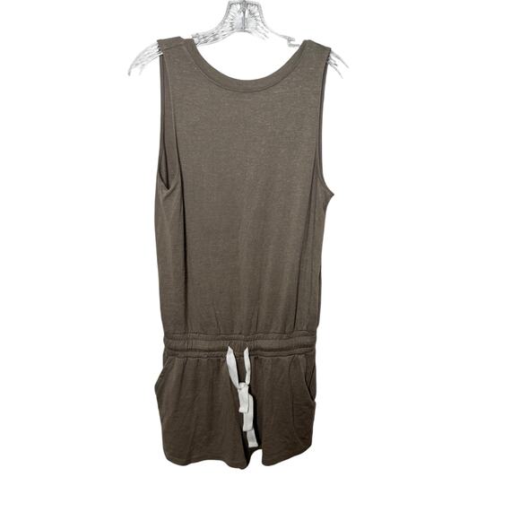 Wilfred Free Pants - Wilfred Free Romper‎ Women’s Small Brown Drawstring Waist Sleeveless Lounge